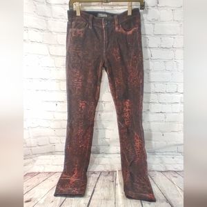 Joes Jeans Burgundy Skinny Velvet Pants 27